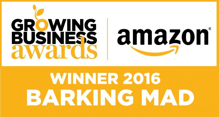 Amazon Growing barking mad business awards Winner 2016